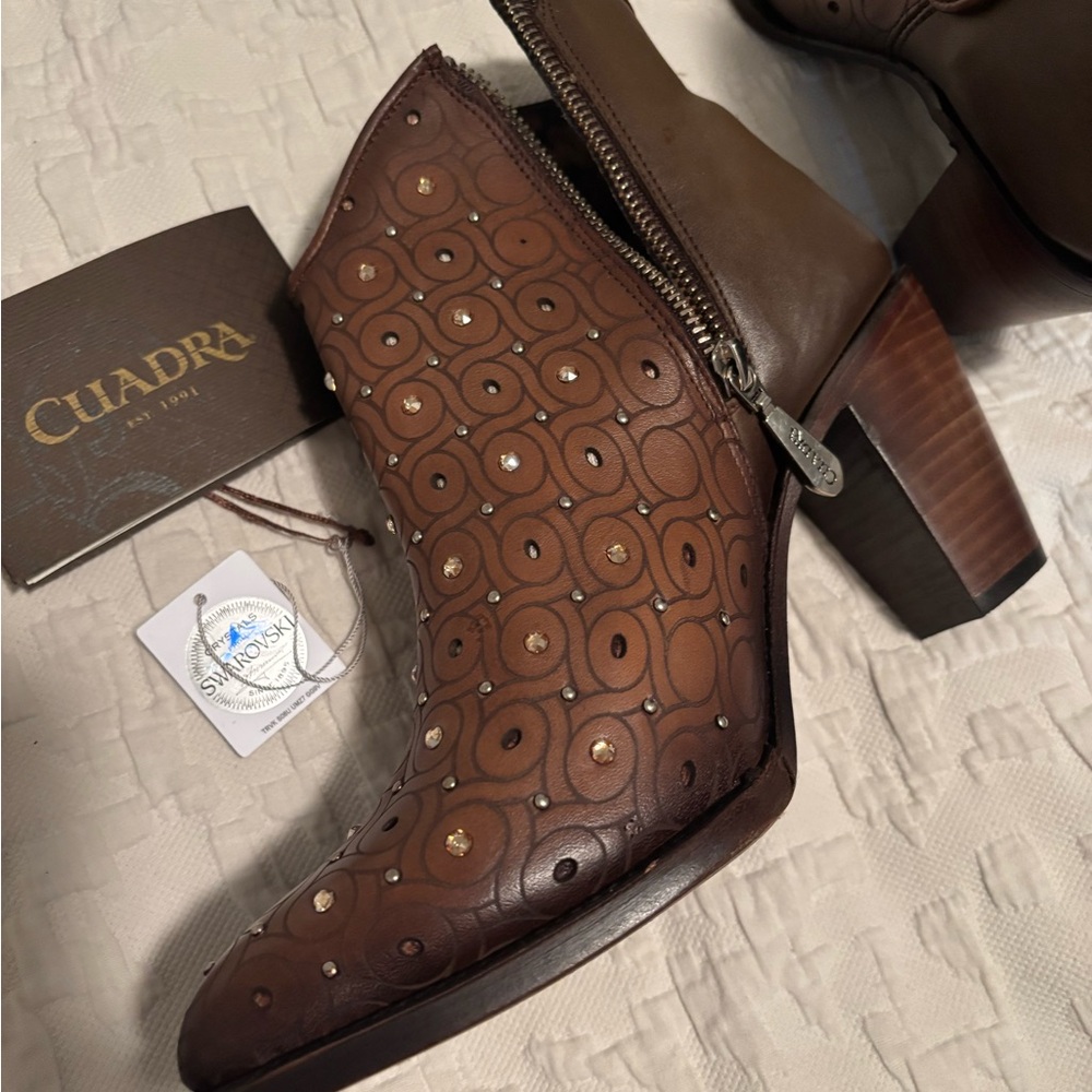 Brown Leather Ankle Boots